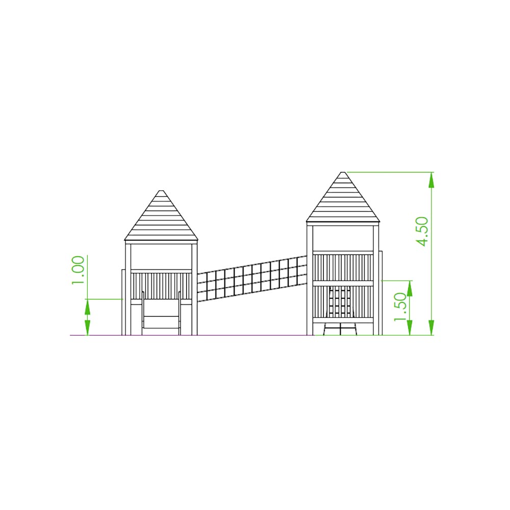 climbing frame playground equipment