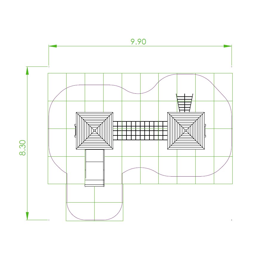 climbing frame playground equipment