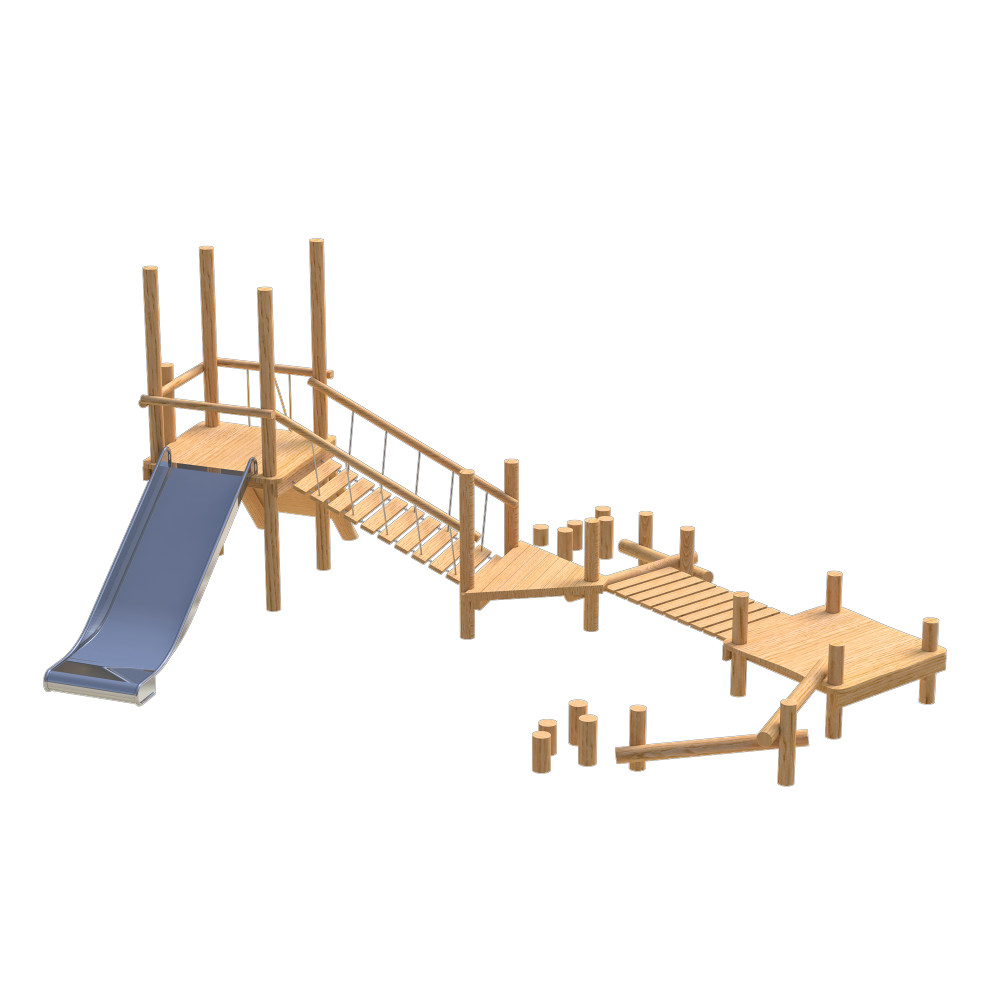 natural playground equipment robinia climbing frame number thirteen