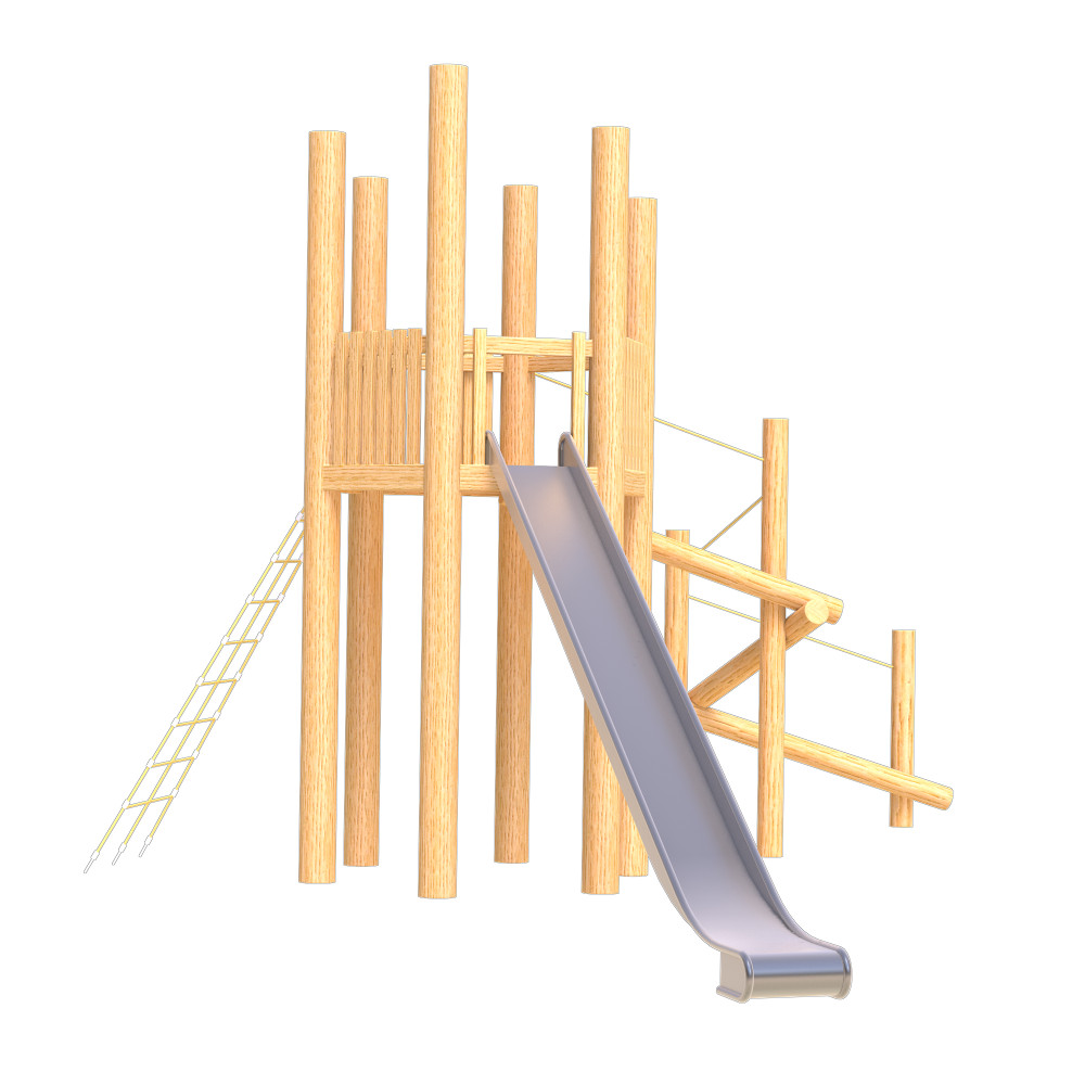 natural playground equipment robinia climbing frames