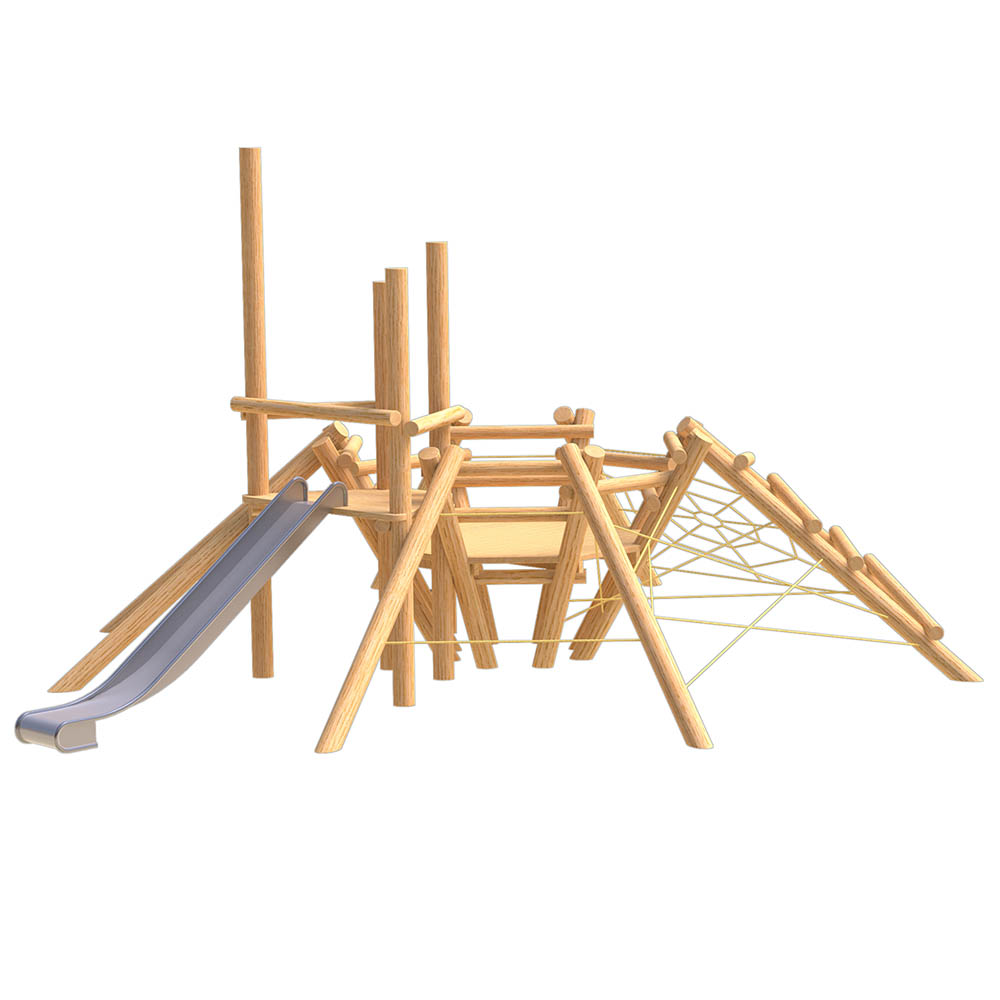 natural playground equipment robinia climbing frame number seveteen