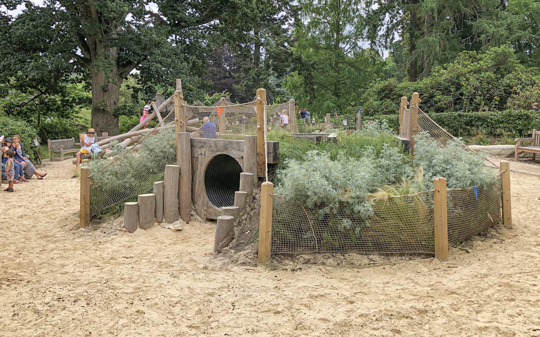 playground equipment tunnels and mounds